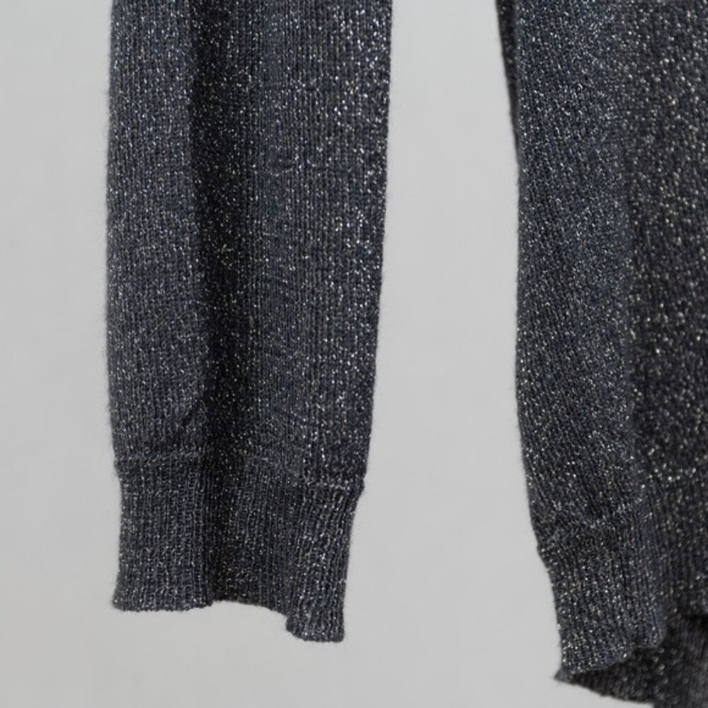 H By Halston shimmer long sleeve top size S - Picture 7 of 9